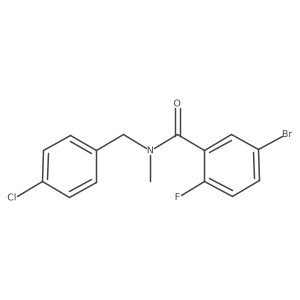 5-bromo-N-[(4-chlorophenyl)methyl]-2-fluoro-N-methylbenzamide Structure