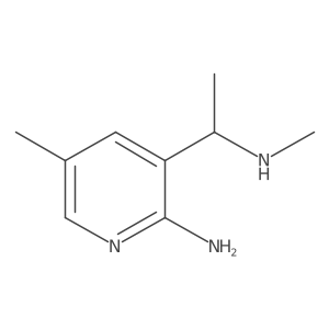 (I+/-R)-2-Amino-N,I+/-,5-trimethyl-3-pyridinemethanamine结构式