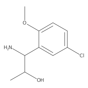 (1R,2R)-1-Amino-1-(5-chloro-2-methoxyphenyl)propan-2-OL结构式