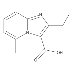 2-Ethyl-5-methylimidazo[1,2-a]pyridine-3-carboxylic acid结构式