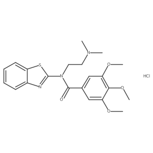 N-(benzo[d]thiazol-2-yl)-N-(2-(dimethylamino)ethyl)-3,4,5-trimethoxybenzamide hydrochloride结构式