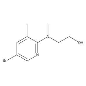 2-[(5-Bromo-3-methyl-2-pyridinyl)(methyl)amino]-1-ethanol Structure