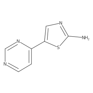 5-Pyrimidin-4-yl-1,3-thiazol-2-amine结构式