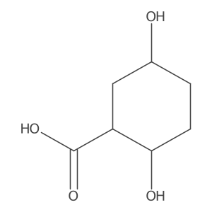 2,5-Dihydroxycyclohexane-1-carboxylic acid Structure