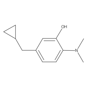 5-(Cyclopropylmethyl)-2-(dimethylamino)phenol结构式