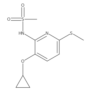 N-(3-Cyclopropoxy-6-(methylthio)pyridin-2-YL)methanesulfonamide Structure