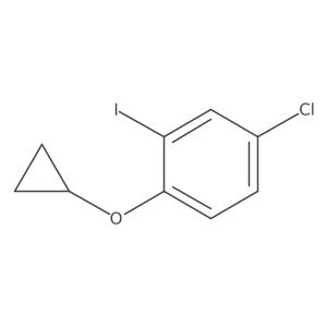 4-Chloro-1-cyclopropoxy-2-iodobenzene结构式
