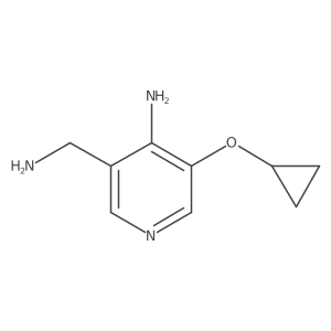 3-(Aminomethyl)-5-cyclopropoxypyridin-4-amine Structure
