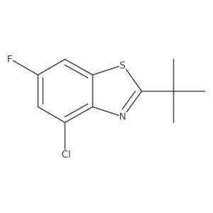 2-Tert-butyl-4-chloro-6-fluoro-1,3-benzothiazole Structure