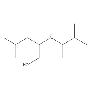 4-Methyl-2-[(3-methylbutan-2-yl)amino]pentan-1-ol Structure
