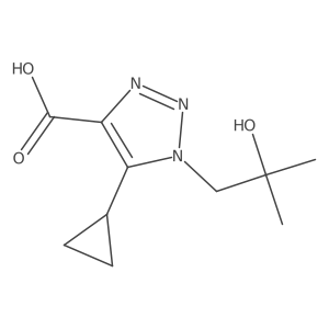 5-Cyclopropyl-1-(2-hydroxy-2-methylpropyl)-1h-1,2,3-triazole-4-carboxylic acid Structure