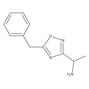 1-(5-Benzyl-1,2,4-oxadiazol-3-yl)ethan-1-amine结构式