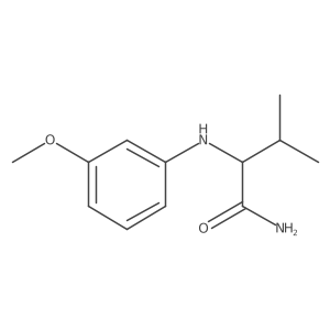 2-[(3-Methoxyphenyl)amino]-3-methylbutanamide结构式