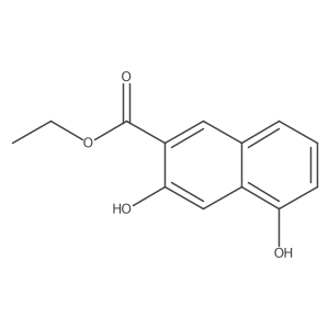 Ethyl 3,5-dihydroxynaphthalene-2-carboxylate Structure