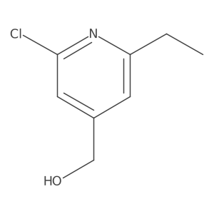 2-Chloro-6-ethyl-4-pyridinemethanol结构式