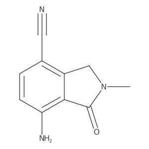 7-Amino-2-methyl-1-oxo-2,3-dihydro-1H-isoindole-4-carbonitrile Structure