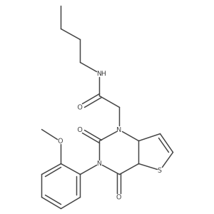 N-butyl-2-[3-(2-methoxyphenyl)-2,4-dioxo-1H,2H,3H,4H-thieno[3,2-d]pyrimidin-1-yl]acetamide结构式