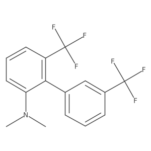 (6,3'-Bis(trifluoromethyl)biphenyl-2-yl)-dimethyl-amine Structure