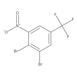 1,2-Dibromo-3-nitro-5-(trifluoromethyl)benzene结构式