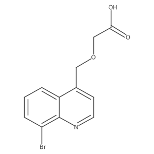 2-((8-Bromoquinolin-4-yl)methoxy)acetic acid结构式
