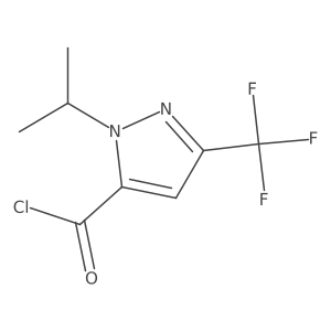 1-(Propan-2-YL)-3-(trifluoromethyl)-1H-pyrazole-5-carbonyl chloride Structure
