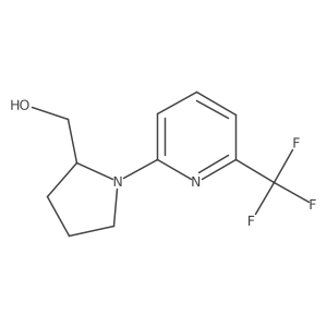 (1-(6-(Trifluoromethyl)pyridin-2-yl)pyrrolidin-2-yl)methanol结构式