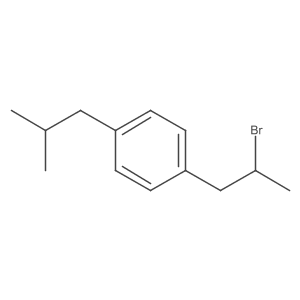 1-(2-Bromopropyl)-4-(2-methylpropyl)benzene Structure