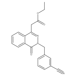Ethyl 3-[(3-cyanophenyl)methyl]-3,4-dihydro-4-oxo-1-phthalazineacetate Structure