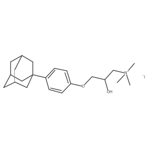 {3-[4-(Adamantan-1-yl)phenoxy]-2-hydroxypropyl}trimethylazanium iodide Structure