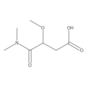 4-(Dimethylamino)-3-methoxy-4-oxobutanoic acid Structure