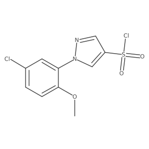 1-(5-chloro-2-methoxyphenyl)-1H-pyrazole-4-sulfonyl chloride Structure