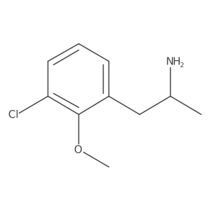 (2R)-1-(3-chloro-2-methoxyphenyl)propan-2-amine结构式