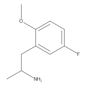 (2S)-1-(5-fluoro-2-methoxyphenyl)propan-2-amine结构式