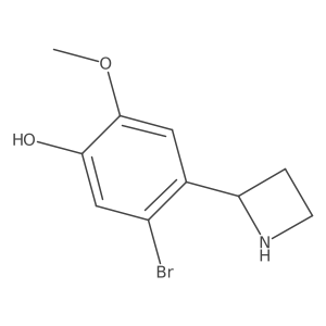 4-(Azetidin-2-yl)-5-bromo-2-methoxyphenol Structure