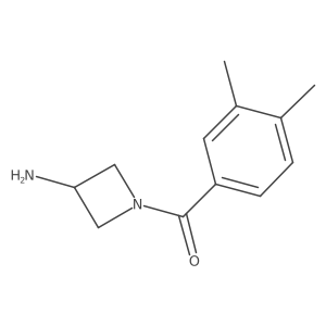 1-(3,4-Dimethylbenzoyl)azetidin-3-amine结构式