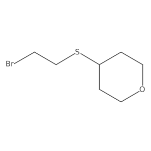 4-[(2-Bromoethyl)sulfanyl]oxane Structure