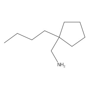 (1-Butylcyclopentyl)methanamine结构式