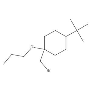 1-(Bromomethyl)-4-(tert-butyl)-1-propoxycyclohexane Structure