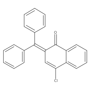 4-Chloro-2-(diphenylmethylene)-1(2H)-naphthalenone结构式