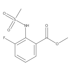 Methyl 3-fluoro-2-(methylsulfonamido)benzoate结构式