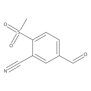 5-Formyl-2-methanesulfonylbenzonitrile结构式