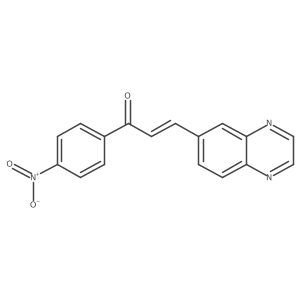 (2E)-1-(4-Nitrophenyl)-3-(6-quinoxalinyl)-2-propen-1-one结构式