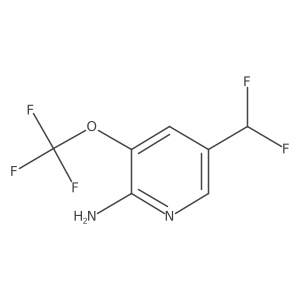 5-(Difluoromethyl)-3-(trifluoromethoxy)pyridin-2-amine Structure