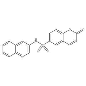 2-oxo-N-(quinolin-3-yl)-2H-chromene-6-sulfonamide Structure