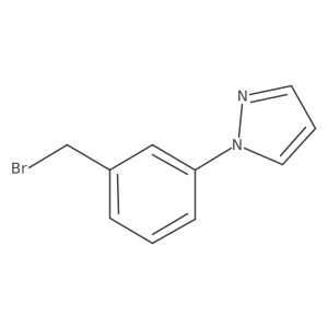 1-(3-(Bromomethyl)phenyl)-1h-pyrazole结构式
