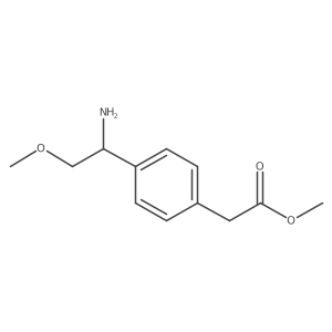 (S)-Methyl 2-(4-(1-amino-2-methoxyethyl)phenyl)acetate Structure