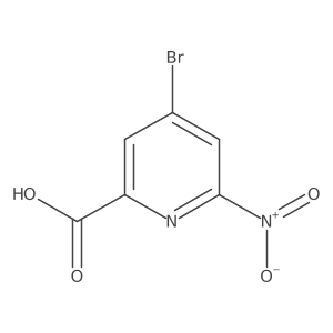 4-Bromo-6-nitropyridine-2-carboxylic acid Structure