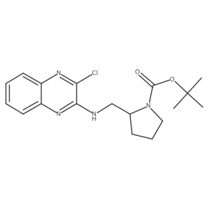 tert-Butyl 2-(((3-chloroquinoxalin-2-yl)amino)methyl)pyrrolidine-1-carboxylate Structure