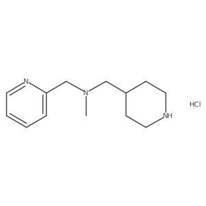 N-methyl-1-(piperidin-4-yl)-N-(pyridin-2-ylmethyl)methanamine hydrochloride Structure