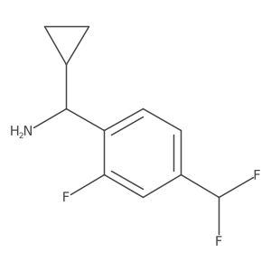 Cyclopropyl(4-(difluoromethyl)-2-fluorophenyl)methanamine结构式